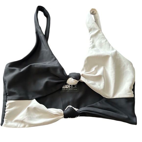 Beach Riot Tops - Beach Riot Bowie Top Black and White
